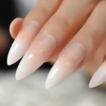 Ombre French Ballerina Fake Nail