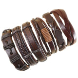Mix Styles Braided Bracelets Leather Bracelets For Men