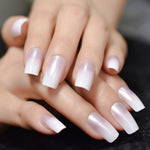 Ombre French Ballerina Fake Nail