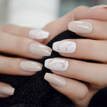 Ombre French Ballerina Fake Nail