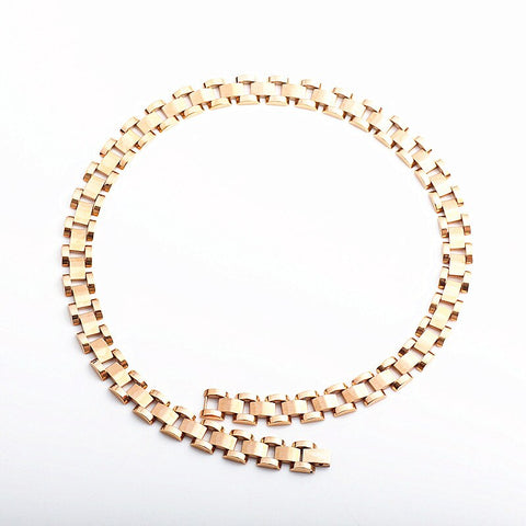 Jewel Men's Jewelry Gold Silver Rose Gold Color Personality Chunky Chain Stainless Steel