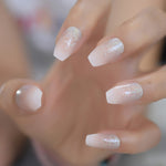 Ombre French Ballerina Fake Nail